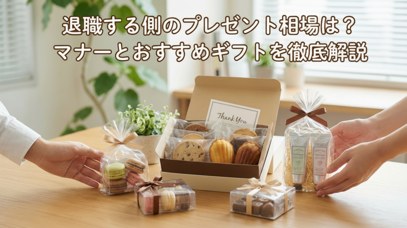 退職する側のプレゼント相場は？マナーとおすすめギフトを徹底解説