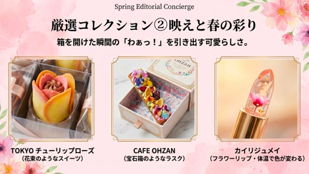 視覚で楽しむかわいいスイーツ