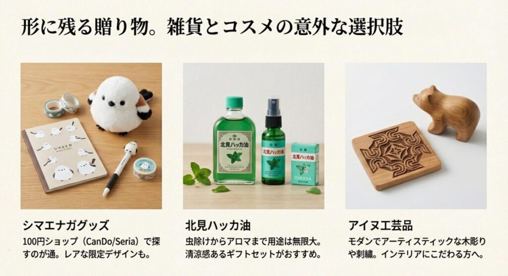 お菓子以外の雑貨やコスメも人気