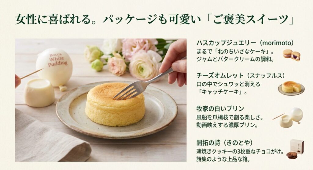 女性に人気のかわいい隠れスイーツ