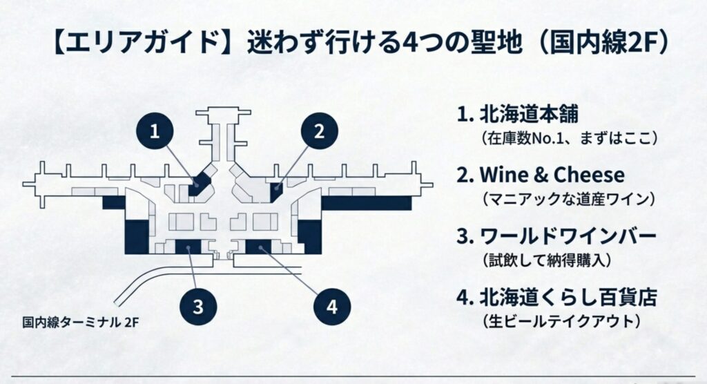 酒類が充実した売り場と営業時間