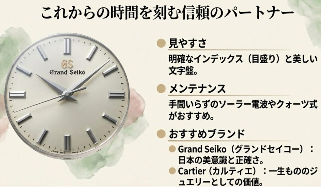 視認性とメンテナンス性を重視した一生モノの腕時計選び