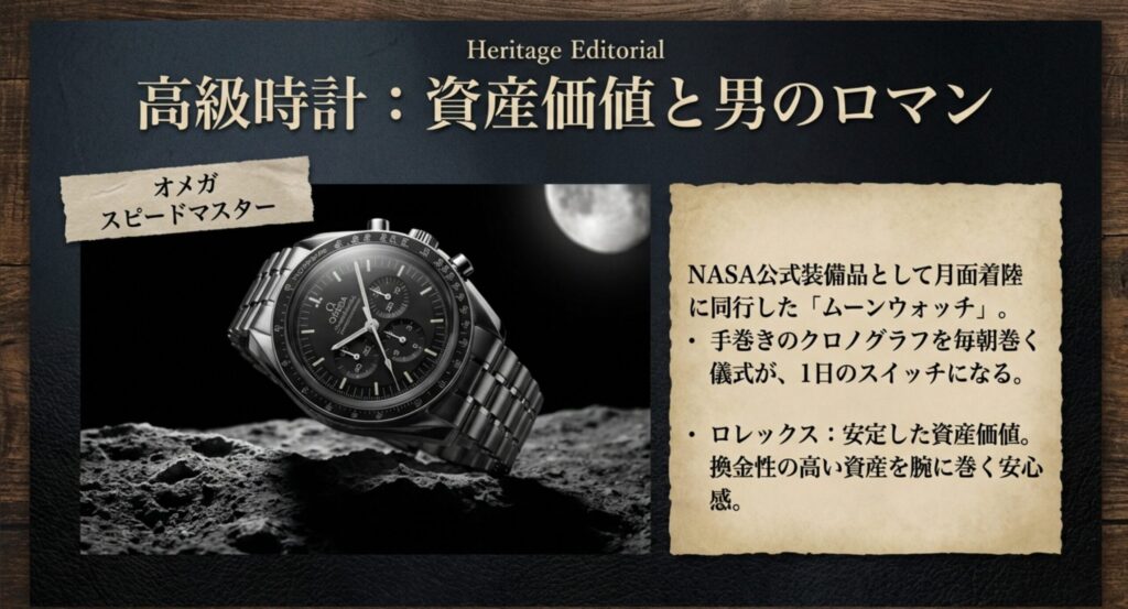 高級時計のロマン：オメガ スピードマスター ムーンウォッチ
