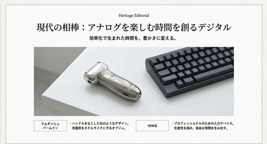 現代の相棒：パナソニック ラムダッシュ パームインとHHKB