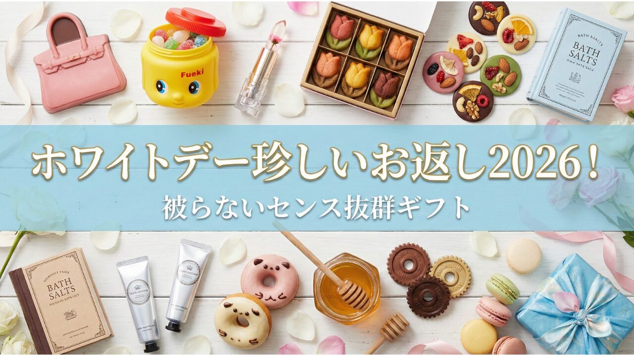 ホワイトデー珍しいお返し2026！被らないセンス抜群ギフト