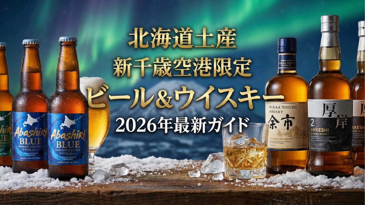 北海道土産は新千歳空港で！ビールやウイスキーの限定品ガイド【2026年最新版】