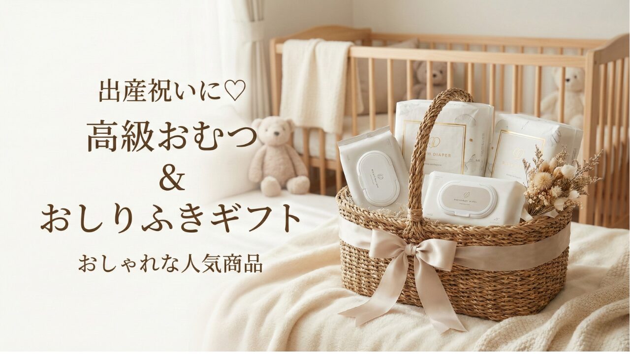 出産祝いに高級なおむつやおしりふきの高級ギフト！おしゃれな人気商品