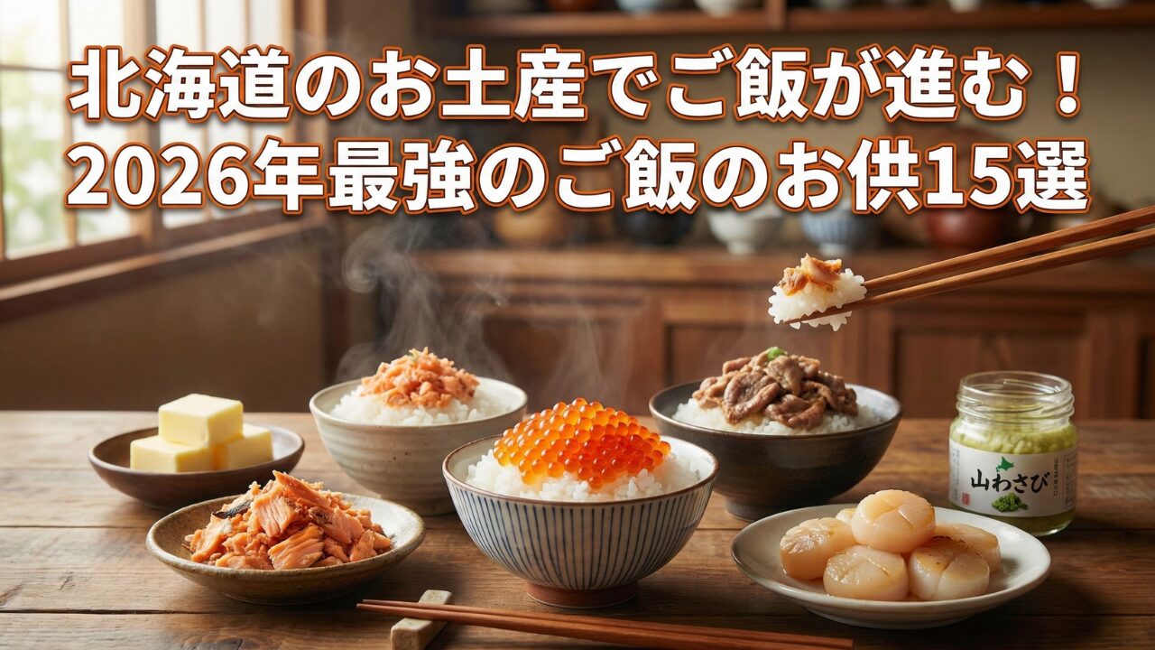 北海道のお土産でご飯が進む！2026年最強のご飯のお供15選