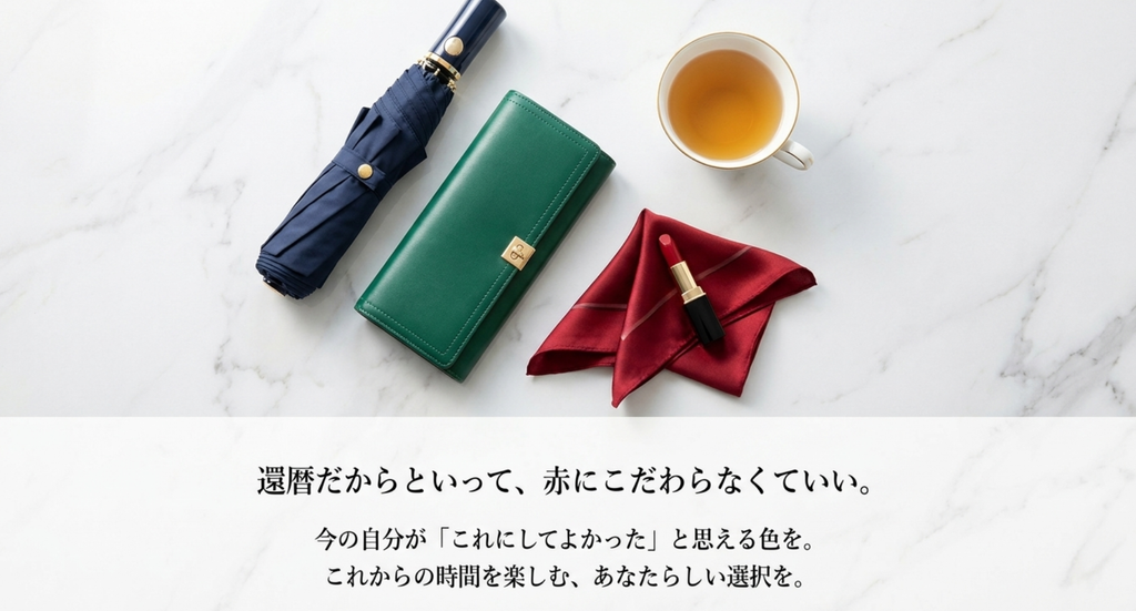 還暦の自分へのご褒美は赤にこだわらず今の自分が選んでよかったと思える色やアイテムを選ぶ