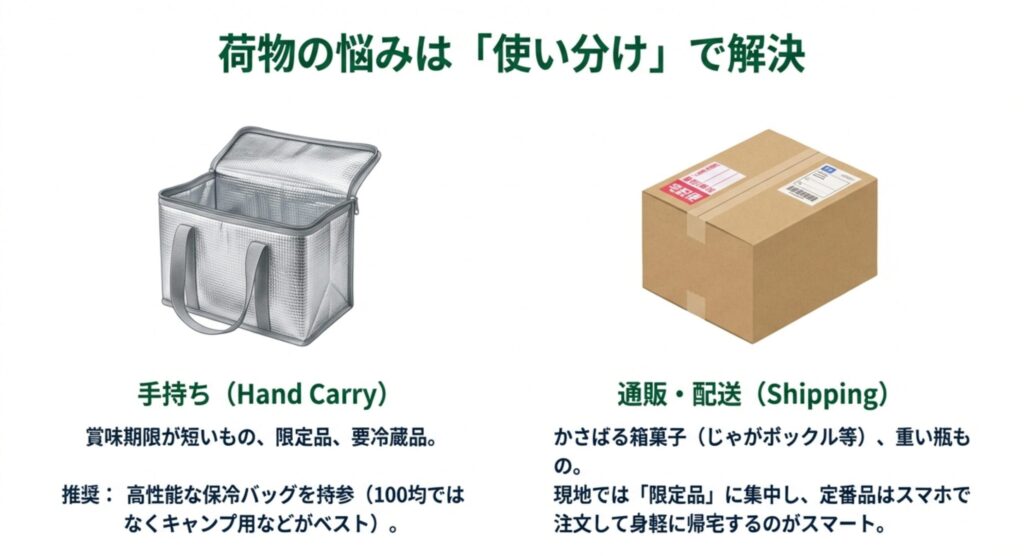 日持ちしない賞味期限が短い商品の持ち帰り