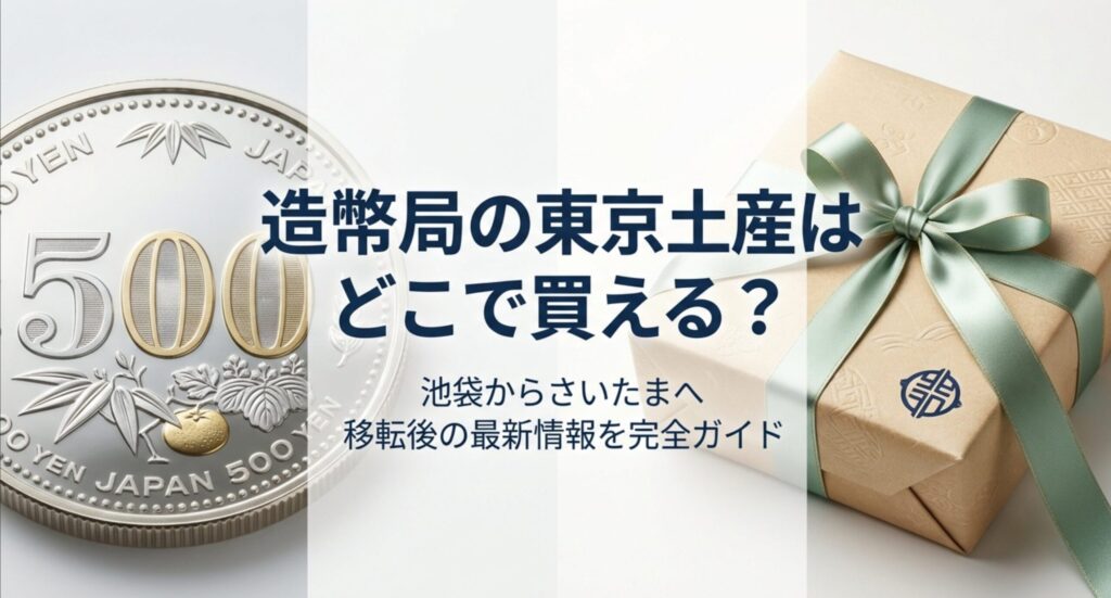 造幣局の東京土産はどこで買える？移転後の最新情報を完全ガイド