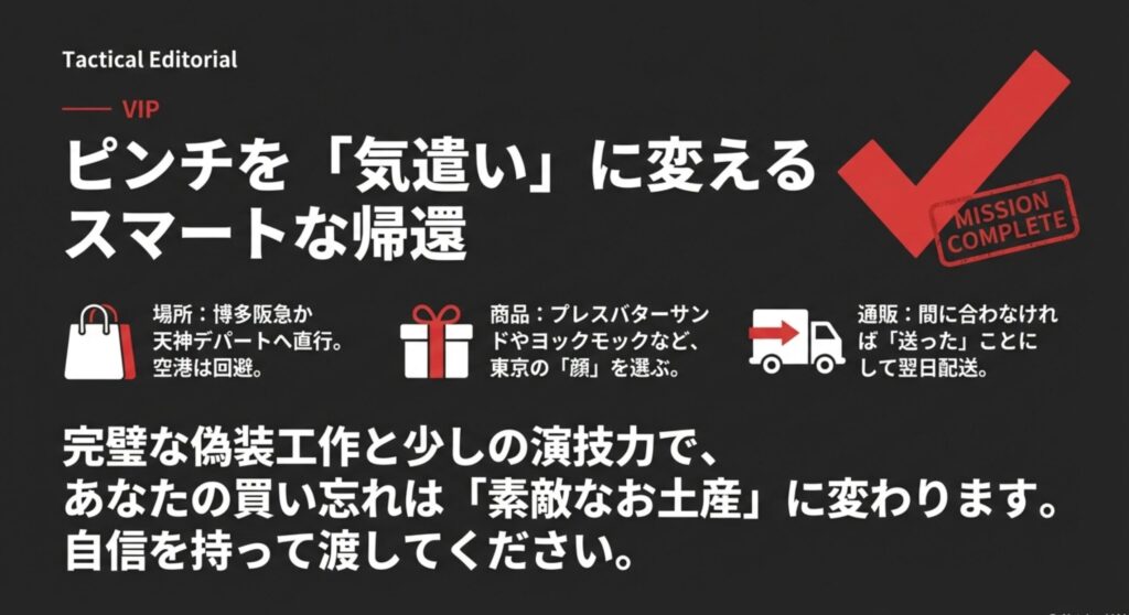 買い忘れを気遣いに変える最終まとめ