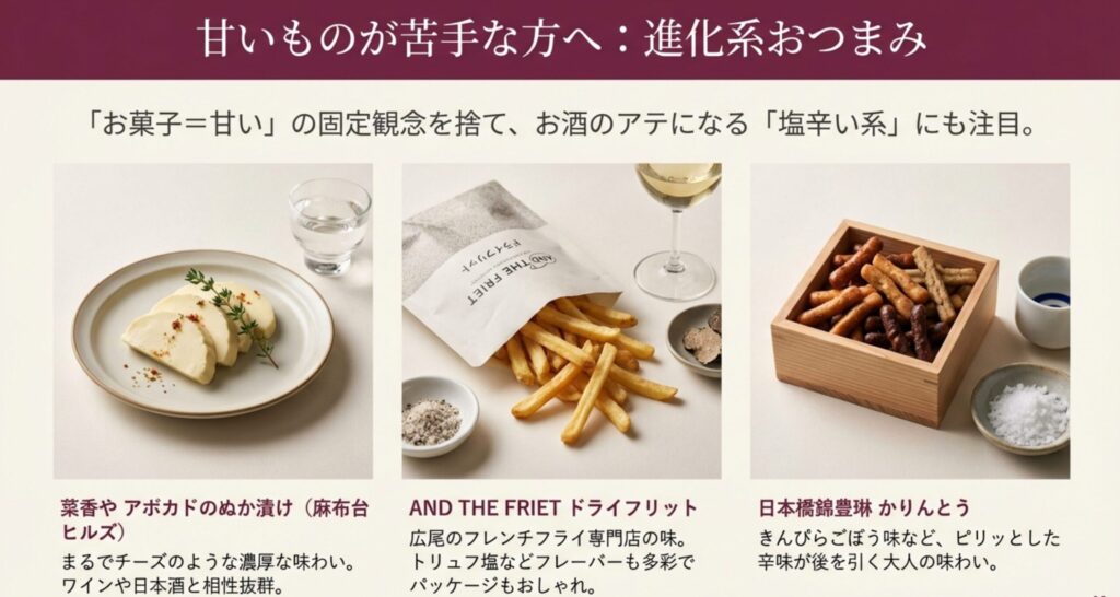 甘いものが苦手な人へのおつまみ系東京土産