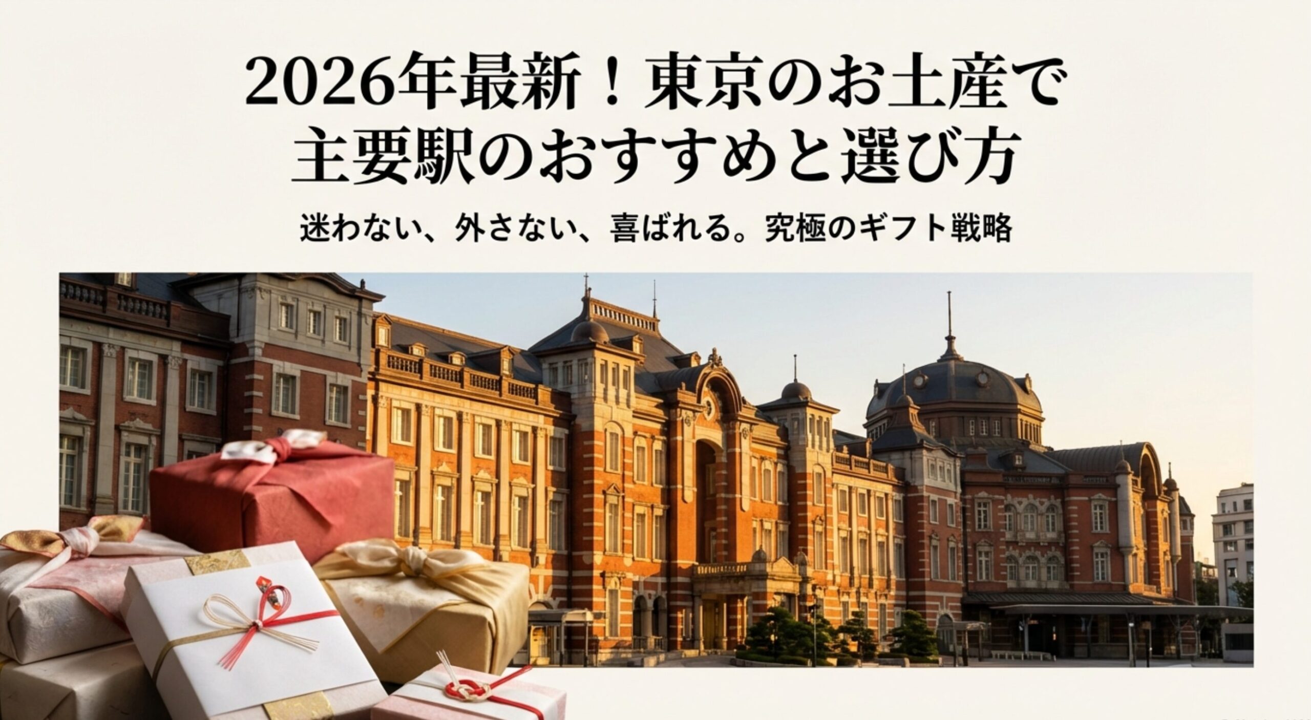 2026年最新！東京のお土産で主要駅のおすすめと選び方
