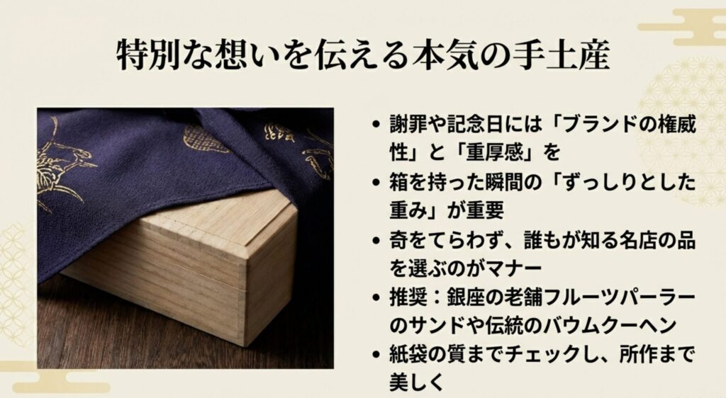 特別な相手に贈る高級手土産の選び方