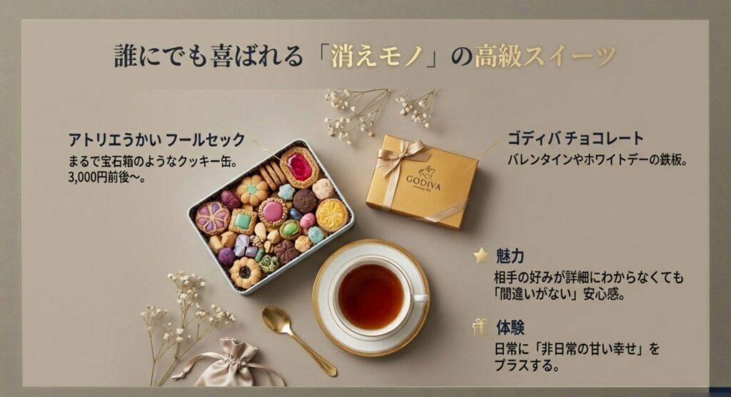 誰にでも喜ばれる消えもの高級スイーツ