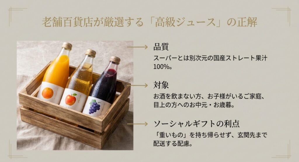 高島屋が厳選する高級フルーツジュースギフト