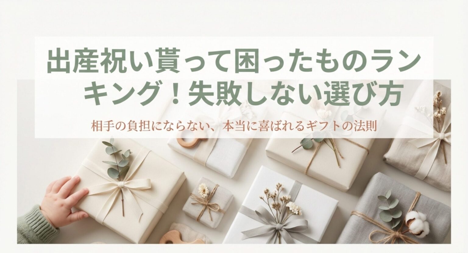 出産祝い貰って困ったものランキング！失敗しない選び方