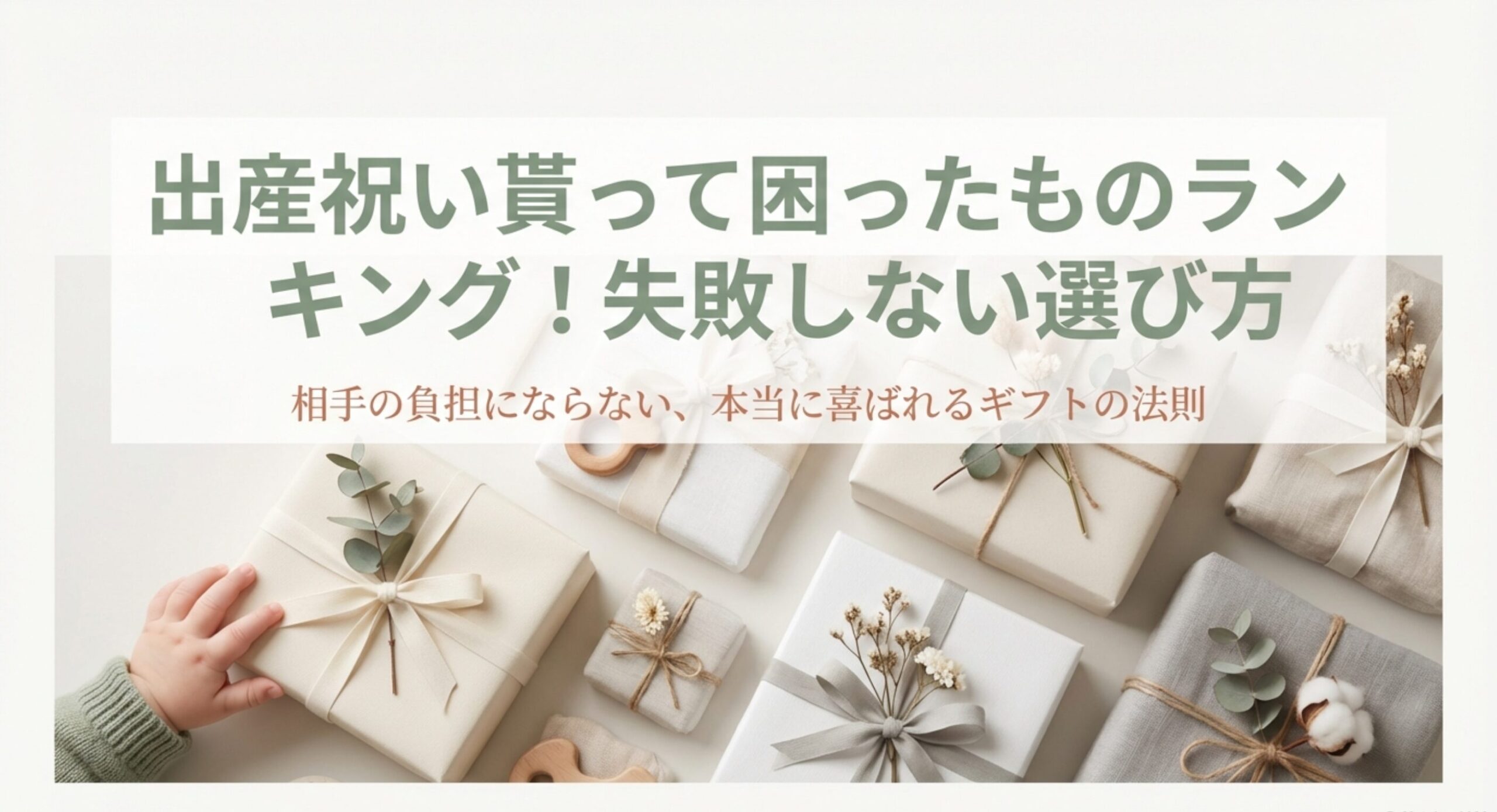 出産祝い貰って困ったものランキング！失敗しない選び方