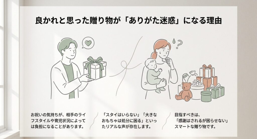 出産祝いがありがた迷惑になってしまう理由とリアルな声