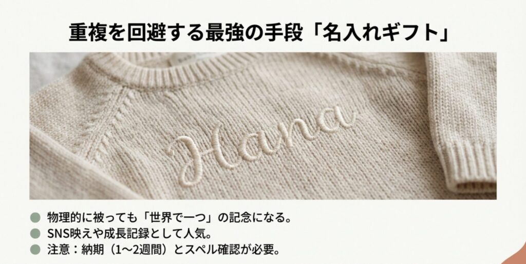 重複を回避する最強の手段である名入れギフトのメリット