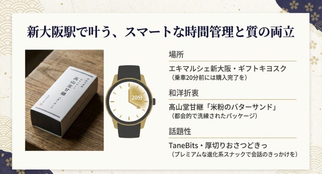 新大阪駅で叶うスマートな時間管理と質の両立