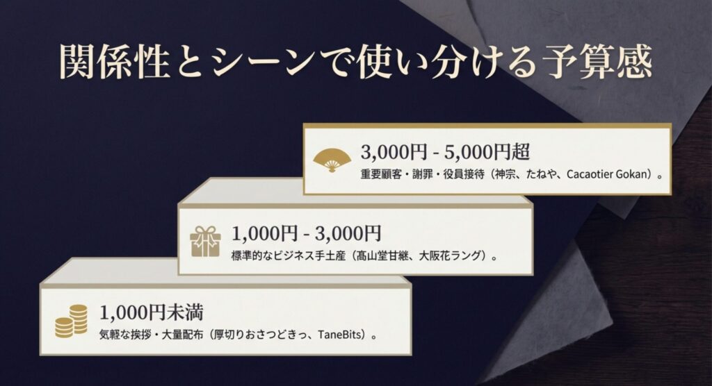 関係性とシーンで使い分ける予算感