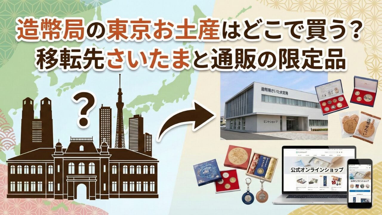 造幣局の東京お土産はどこで買う？移転先さいたまと通販の限定品