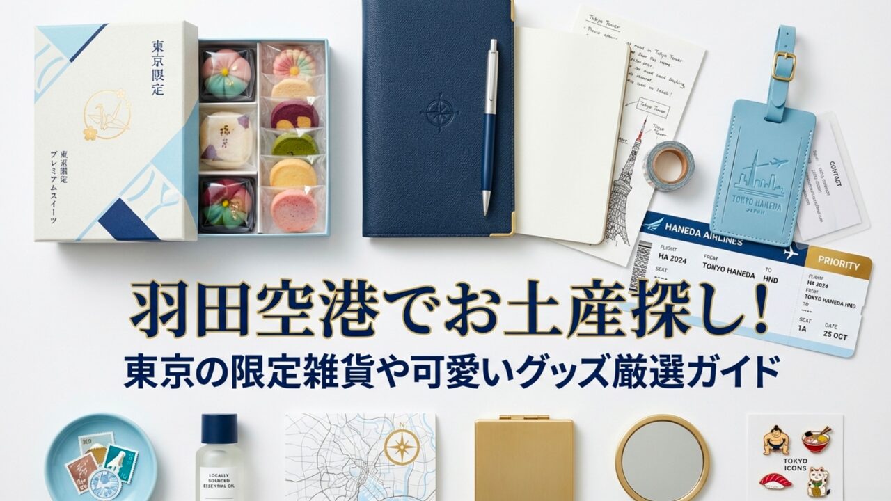 羽田空港でお土産探し！東京の限定雑貨や可愛いグッズ厳選ガイド