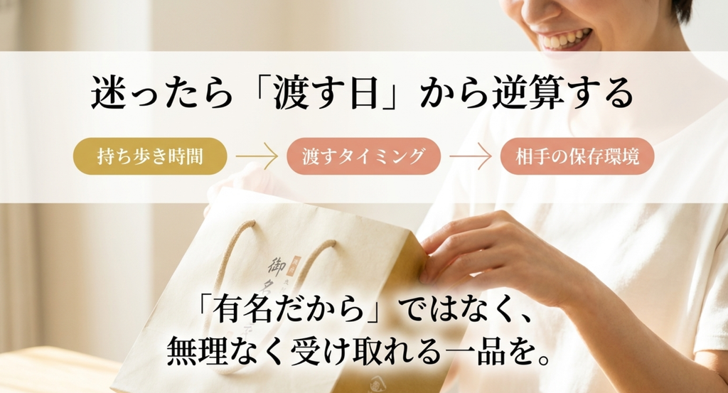 東京のおかず系土産は持ち歩き時間・渡すタイミング・相手の保存環境から逆算して選ぶ