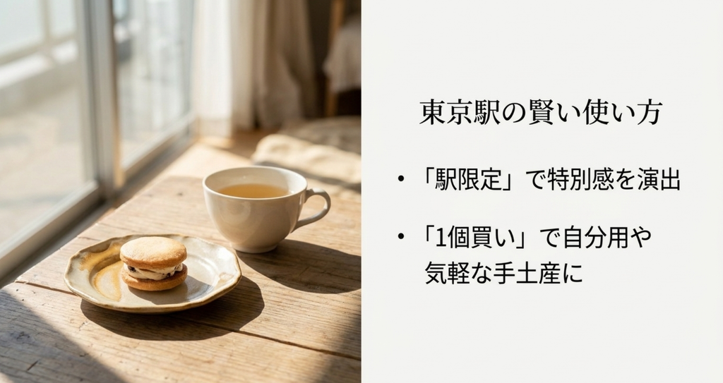 東京駅限定品で特別感を出し1個から買える商品を自分用や気軽な手土産に選ぶ方法