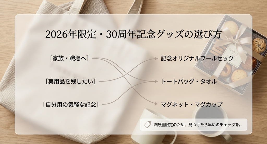 東京ビッグサイト2026年30周年記念グッズを家族・職場・自分用から選ぶ方法