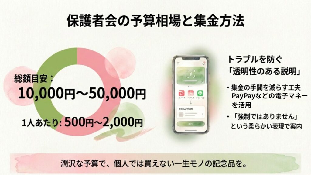 保護者会の予算相場とペイペイなどの集金方法