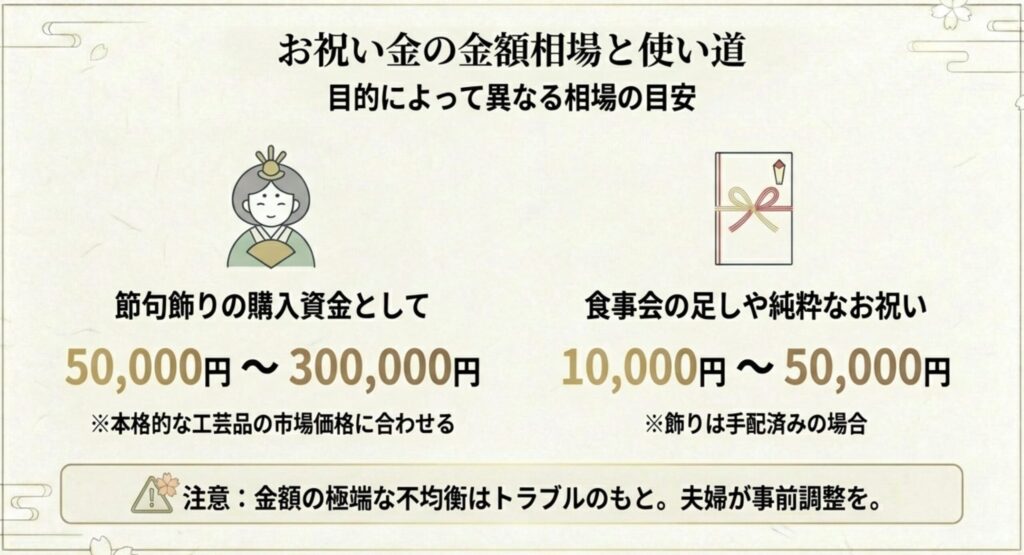 初節句のお祝い金の金額相場と使い道