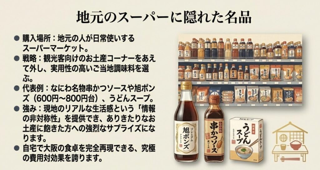 地元のスーパーマーケットに隠れた名品のご当地調味料