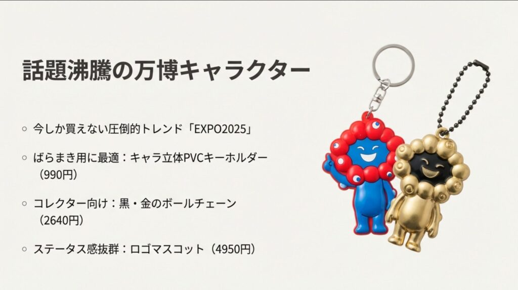 EXPO2025公式キャラクターミャクミャクのキーホルダー