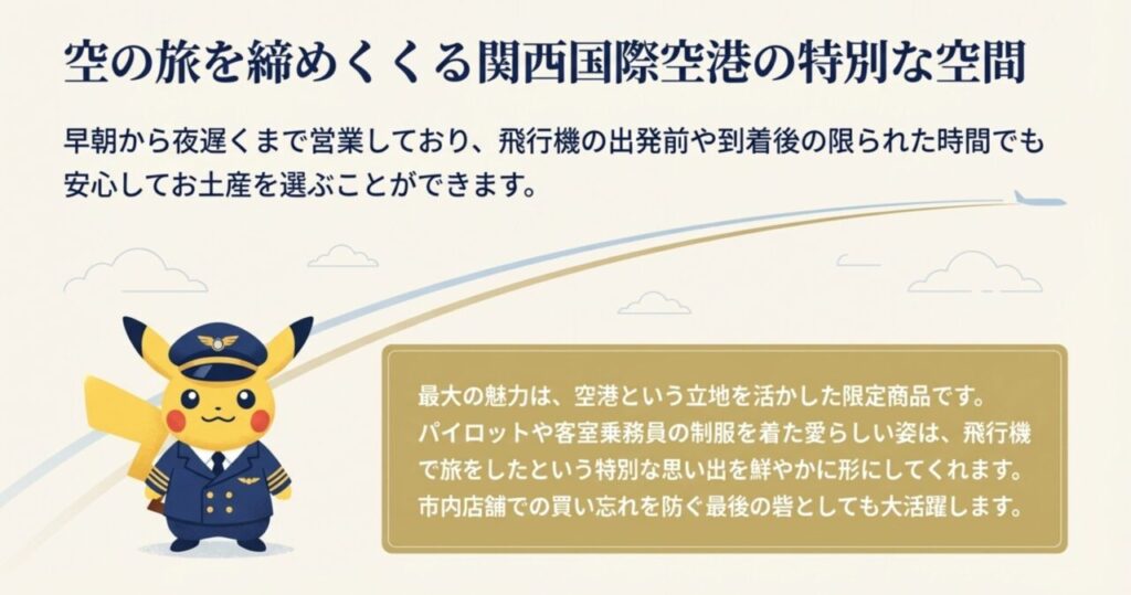 関西国際空港ポケモンストアの特別空間と限定アイテム