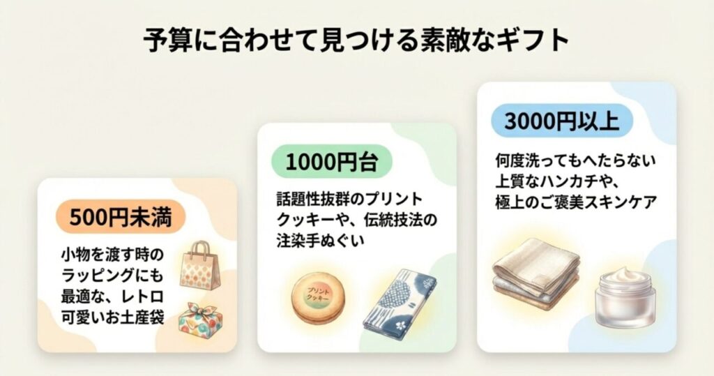 予算に合わせて見つける素敵なギフト