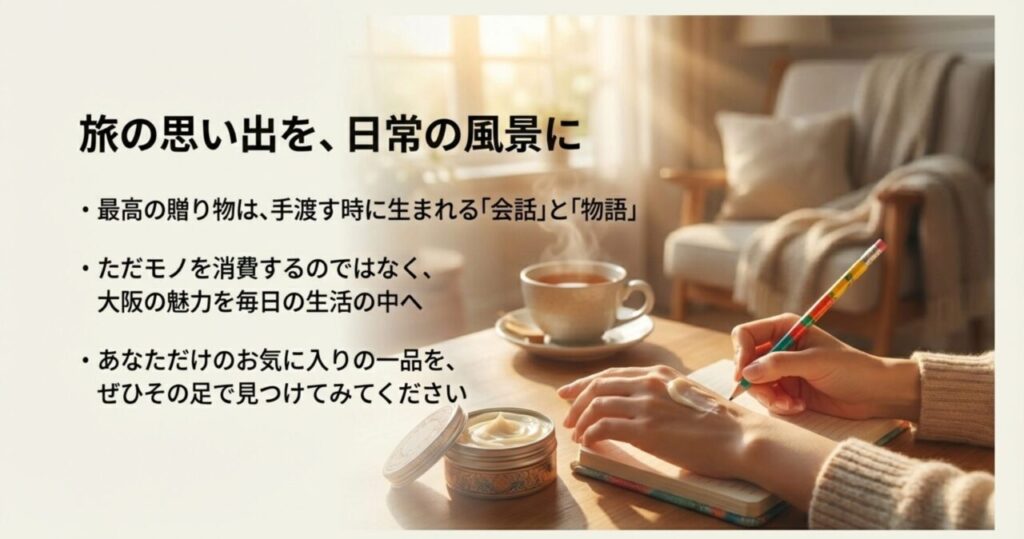 旅の思い出を日常の風景にする大阪の雑貨