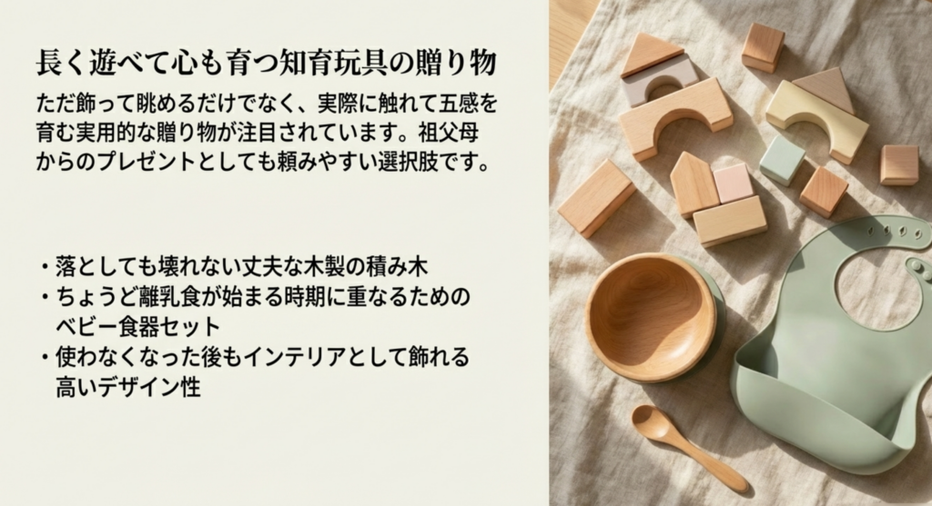 長く遊べて心も育つ知育玩具の贈り物