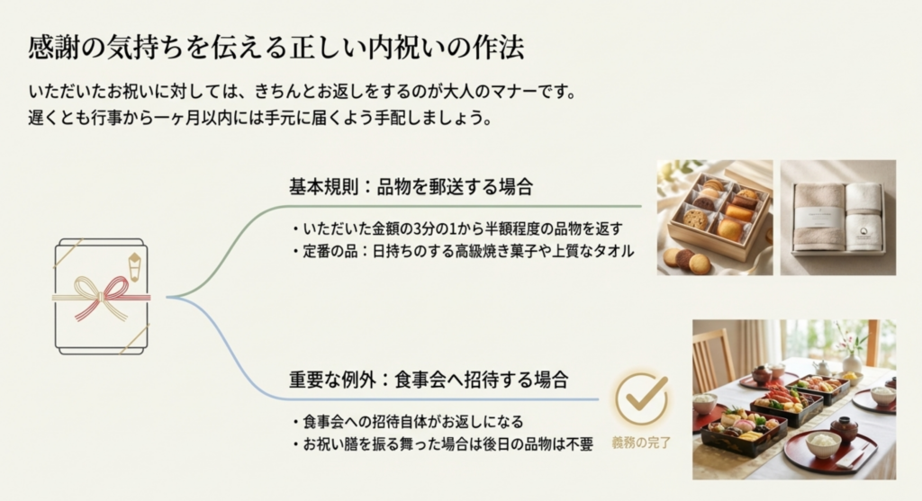 感謝の気持ちを伝える正しい内祝いの作法