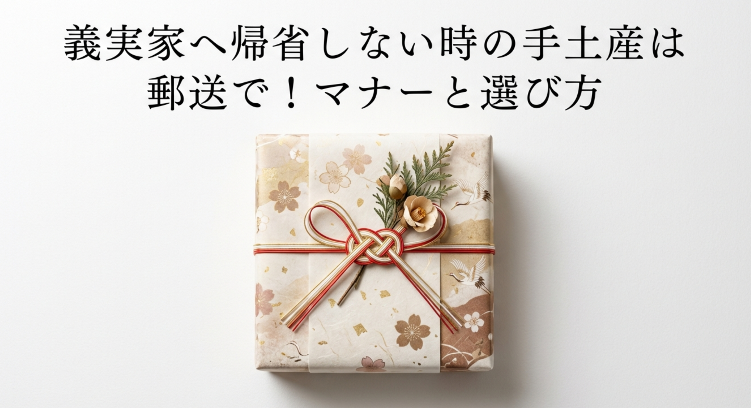 義実家へ帰省しない時の手土産は郵送で！マナーと選び方