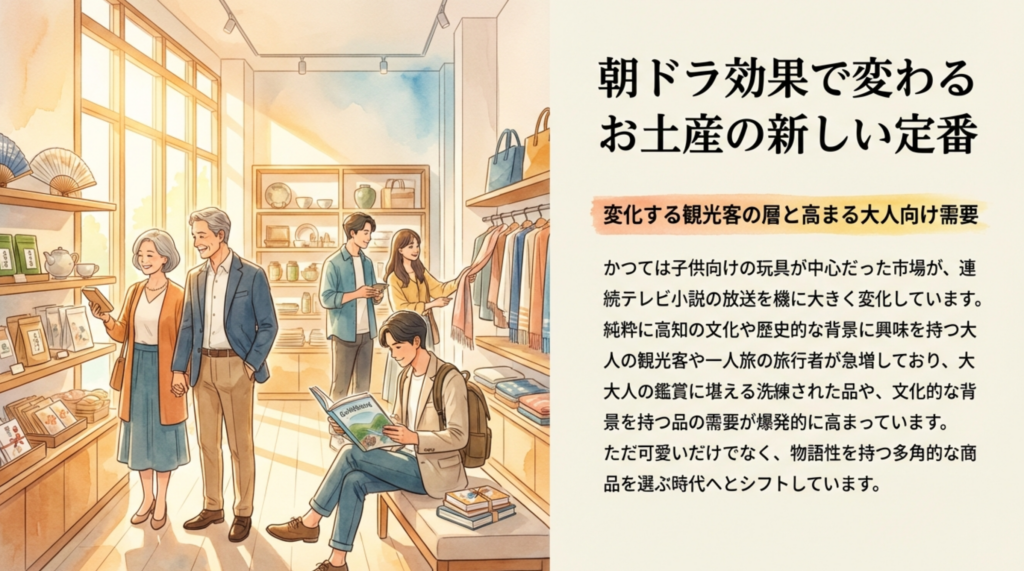 朝ドラ効果で変わるお土産の新しい定番と高まる大人向け需要