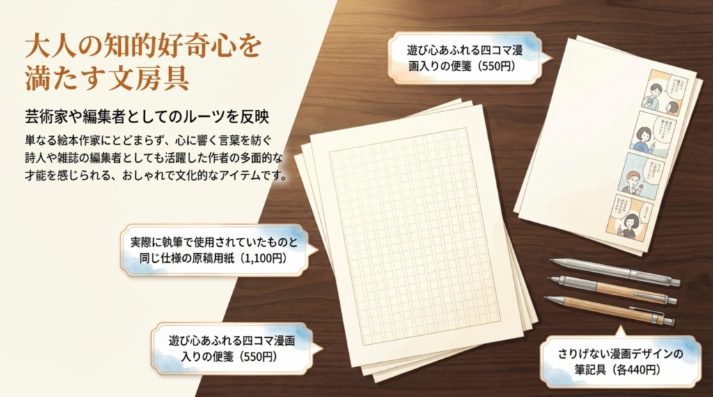 大人の知的好奇心を満たす文房具（原稿用紙や便箋など）