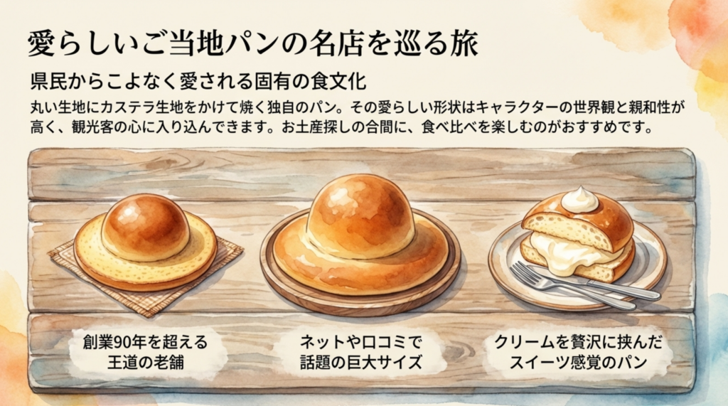 愛らしいご当地パン「ぼうしパン」の名店を巡る旅
