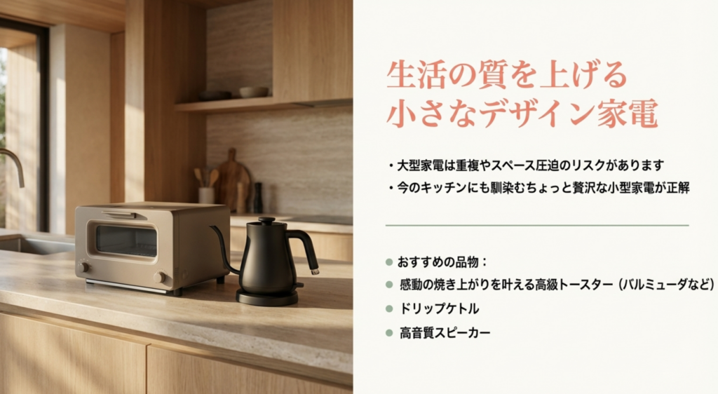 生活の質を上げる小さなデザイン家電
