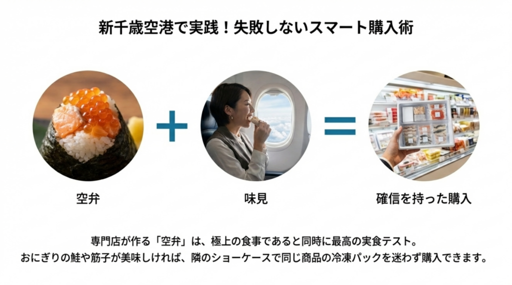 新千歳空港で買える専門店手作りの海鮮空弁・おにぎり