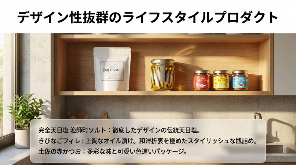 漁師町ソルトや土佐の赤かつおなどパッケージがおしゃれな調味料
