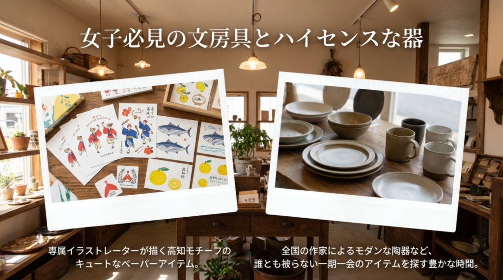 ペーパーメッセージの可愛い文房具やハイセンスな器