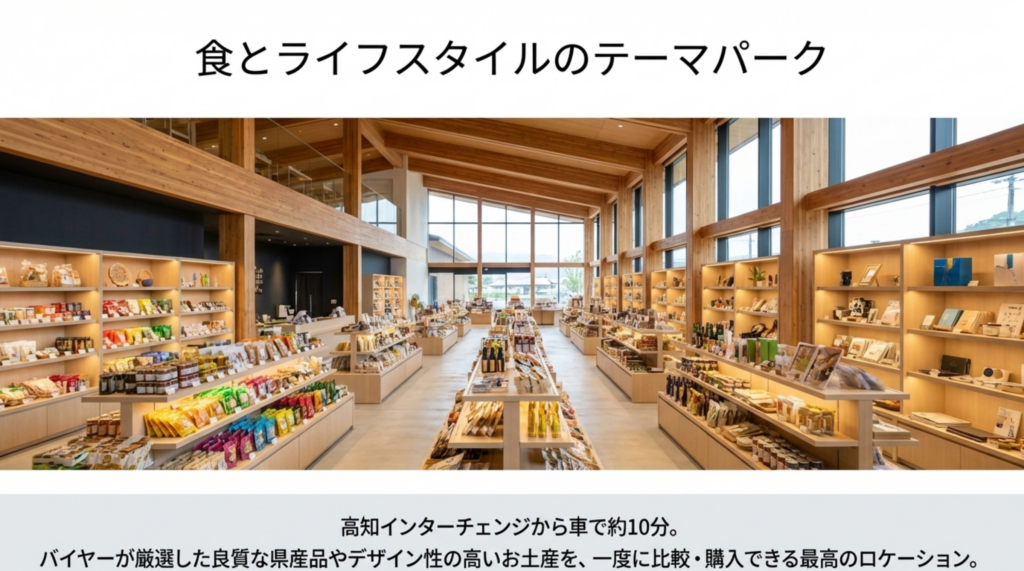 高知のお土産が揃う、とさのさと AGRI COLLETTOの内観